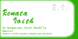 renata voith business card